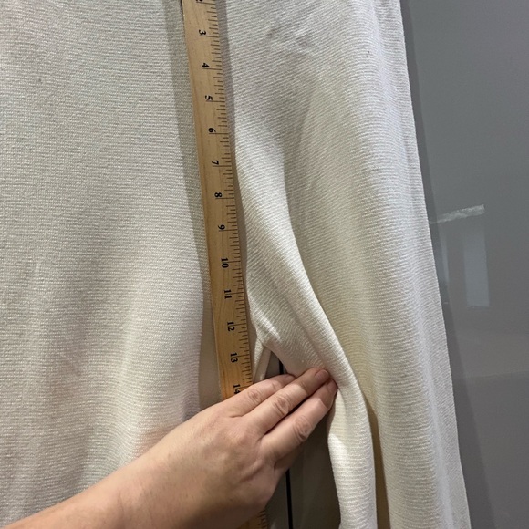 Zara Knit Cream Wide Leg Pants - Picture 10 of 10